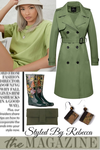 Rainy Day Sleek Green- combinação de moda