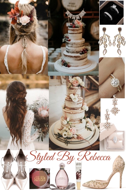 October Wedding Style Board - Combinaciónde moda