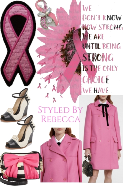 Choosing A Strong Pink Coat- Modekombination