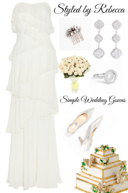 Simple Wedding Gowns- Modna kombinacija
