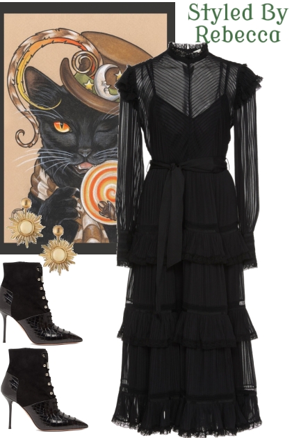 Gypsy Lady In Black- Combinaciónde moda