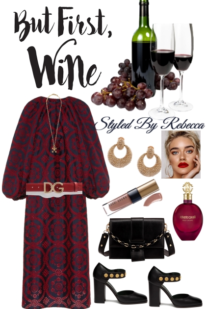 Wine Day Dress To Impress- Модное сочетание