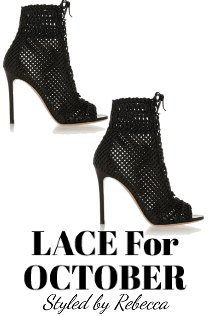 LACE Shoes For October- combinação de moda