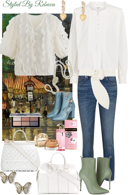 White Tops For October 28- Combinaciónde moda