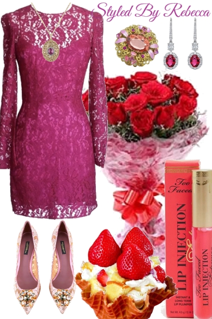 Romance In Lace Pink- Fashion set