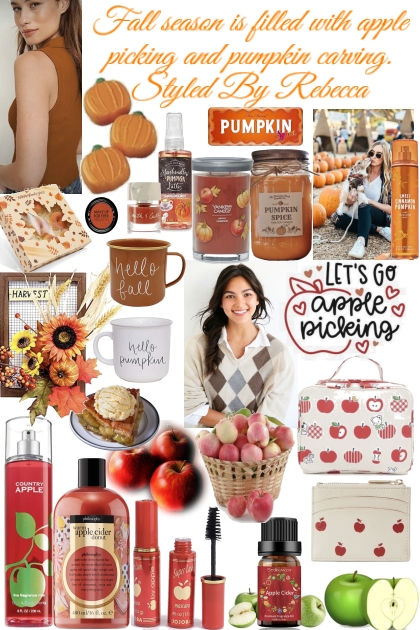 Days are for apple and pumpkin picking- Combinazione di moda