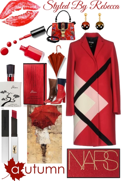 Rainy in Red- Fashion set