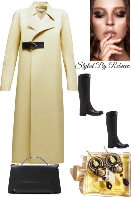 November Light Yellow Coats- combinação de moda