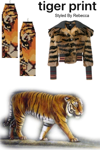 Tiger Print Street Jackets- Combinaciónde moda