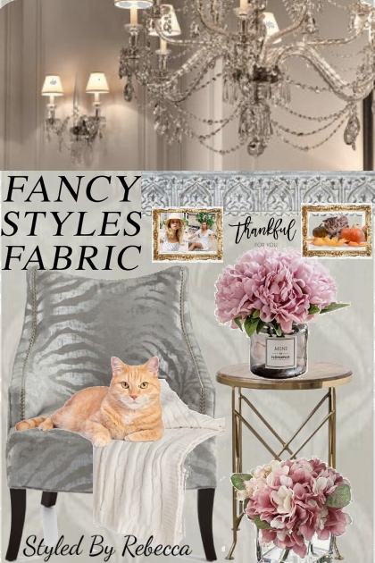 Fancy Fabric Cat Room- Модное сочетание
