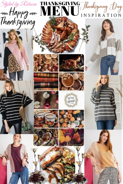 Cozy Sweaters At The Table- Combinaciónde moda