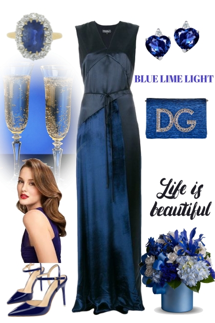 BLUE LIME LIGHT- Модное сочетание