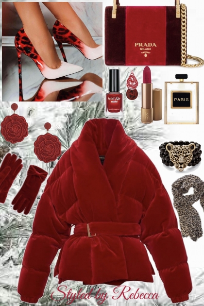 Cold and Red Style- Combinazione di moda