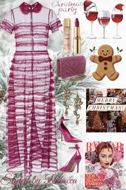 Holiday Pink Outfits- Fashion set