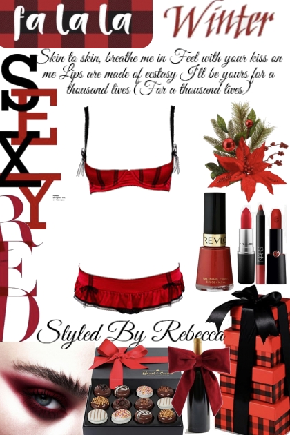 Red Sexy Winter- Modekombination