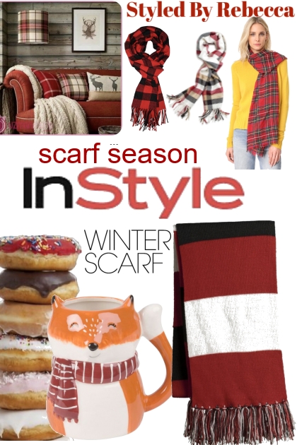 Winter Scarf Season Fashion- combinação de moda