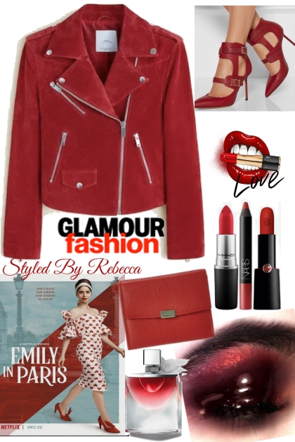 Red Fashion Holiday - combinação de moda
