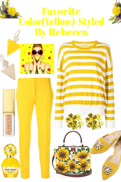 Favorite Color(Yellow)-Styled By Rebecca- Modna kombinacija