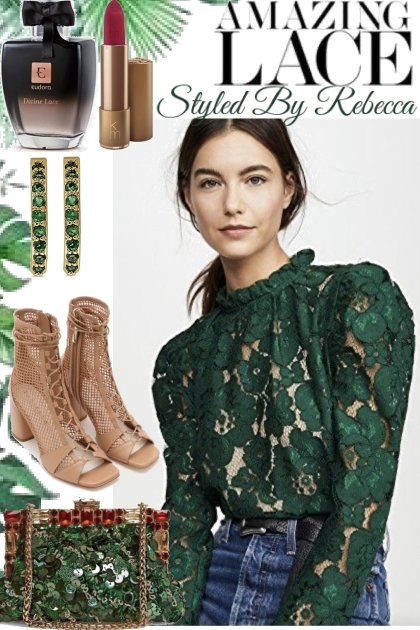 Amazing Green Lace- Fashion set