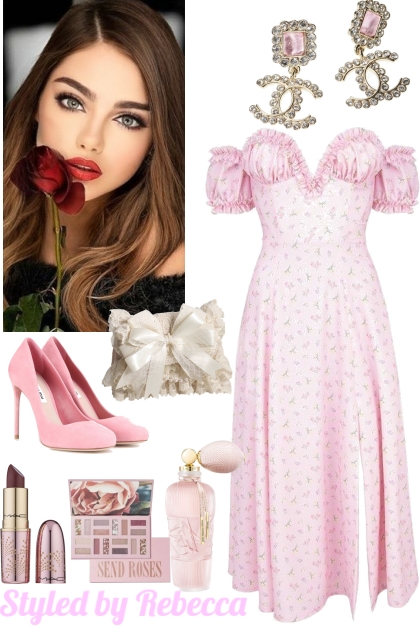 Pink Romance- combinação de moda