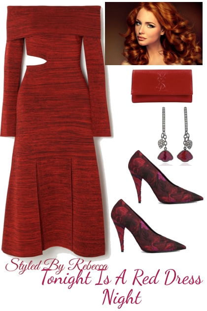 Tonight Is A Red Dress Night- Modekombination