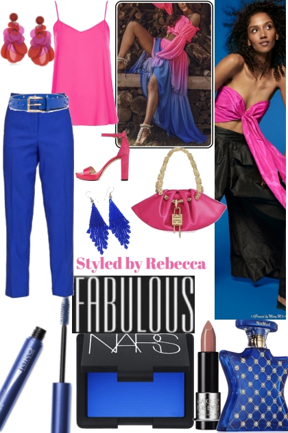 Fabulous Pink And Blue Spring- Модное сочетание