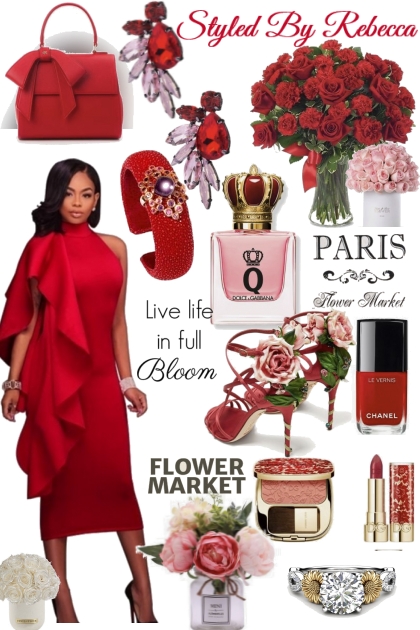 Spring Forward In Red- Fashion set