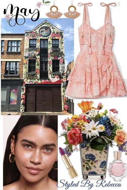 May Flowers Time In The Village- Combinaciónde moda