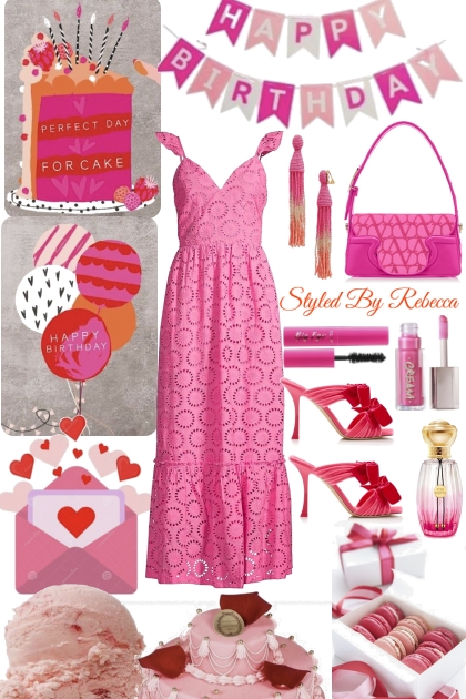 Happy Birthday Gals Love Pink- Fashion set