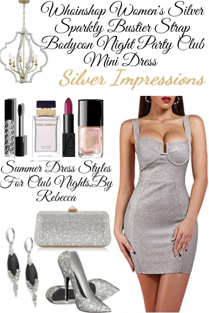 Silver Impressions Club Dress- Modna kombinacija