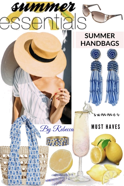 Summer Straw Glam Bags - combinação de moda