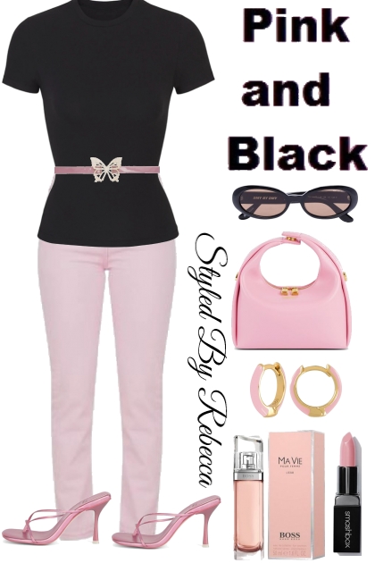 Pink And Black Sunday- Combinazione di moda