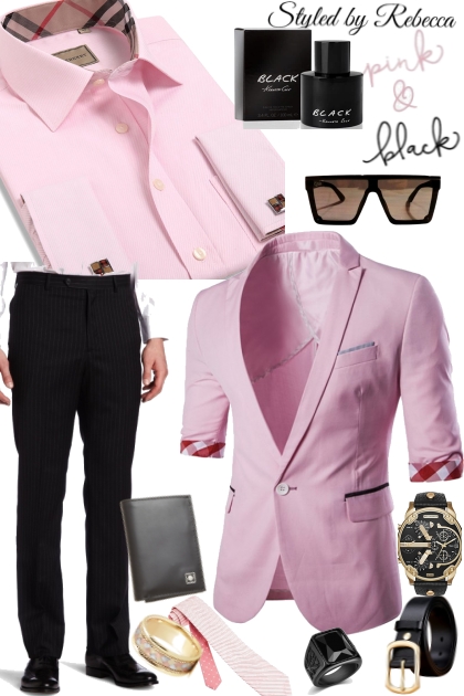Pink And Black For Men