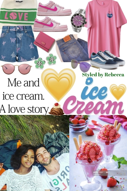 Love and Ice Cream- combinação de moda