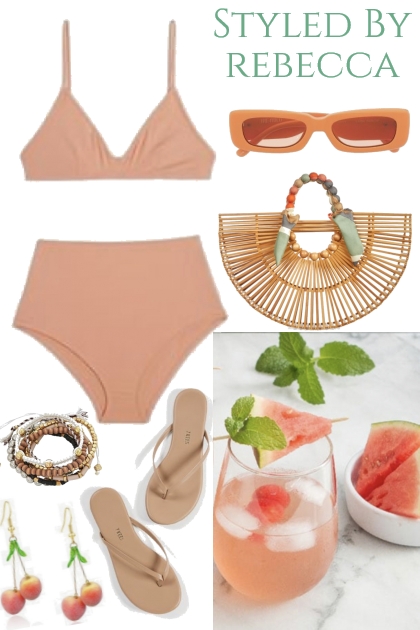 Peach Beach- Combinazione di moda