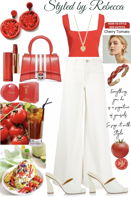 Tomato Red Style- Modna kombinacija