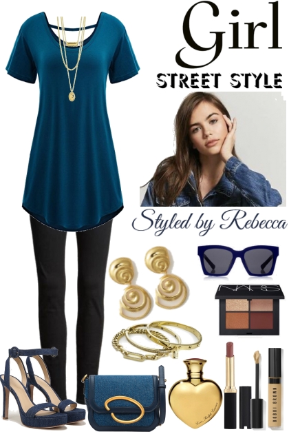 Street Casual Tops- combinação de moda