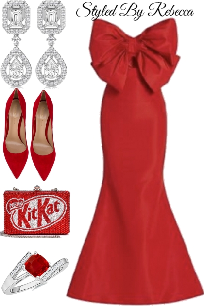 Kit Kat Red- combinação de moda