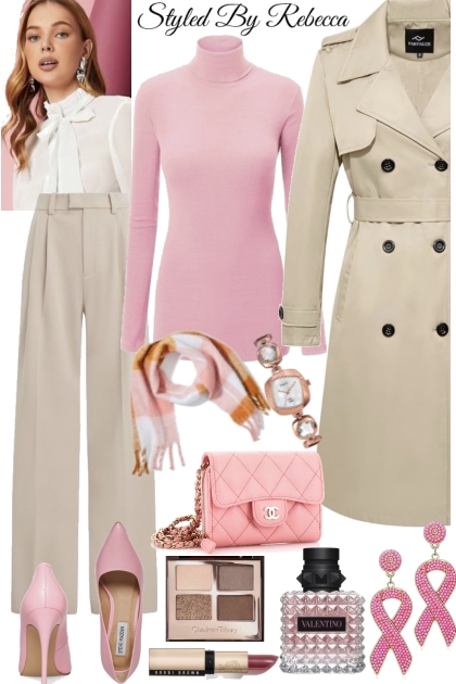 Working The Pink and Tan- combinação de moda