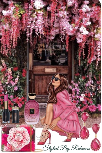 Hot Pink Floral Days- Modna kombinacija