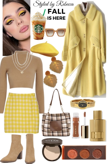 Fall Tan and Yellow Days- combinação de moda