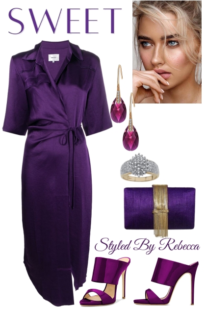 Purple Dinner Look- Combinaciónde moda