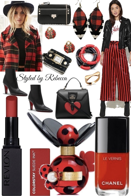 Red and Black Autumn - Fashion set