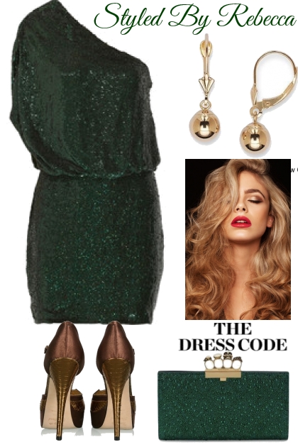 Green Party Dress Code- Modna kombinacija