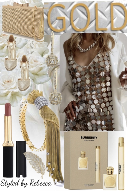 Gold Girly Things- Fashion set