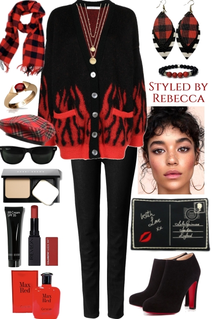 Red and Black October- Fashion set