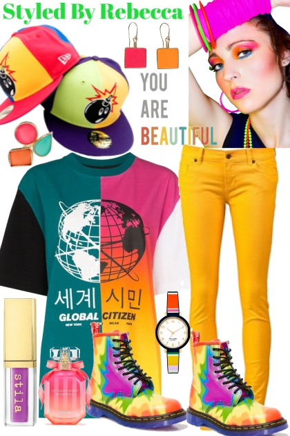 Color Crazy Mood Style- Combinazione di moda