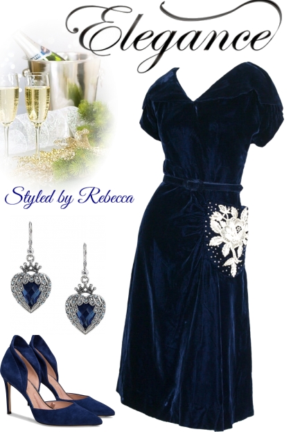 Blue velvet moment- Fashion set