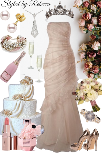 Wedding In A Blush Dress- combinação de moda