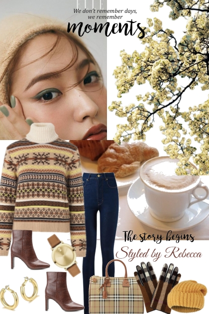 Weekend Moments For Warmth- Fashion set